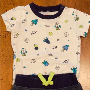 Gymboree Boys Space outfit 3-6 months